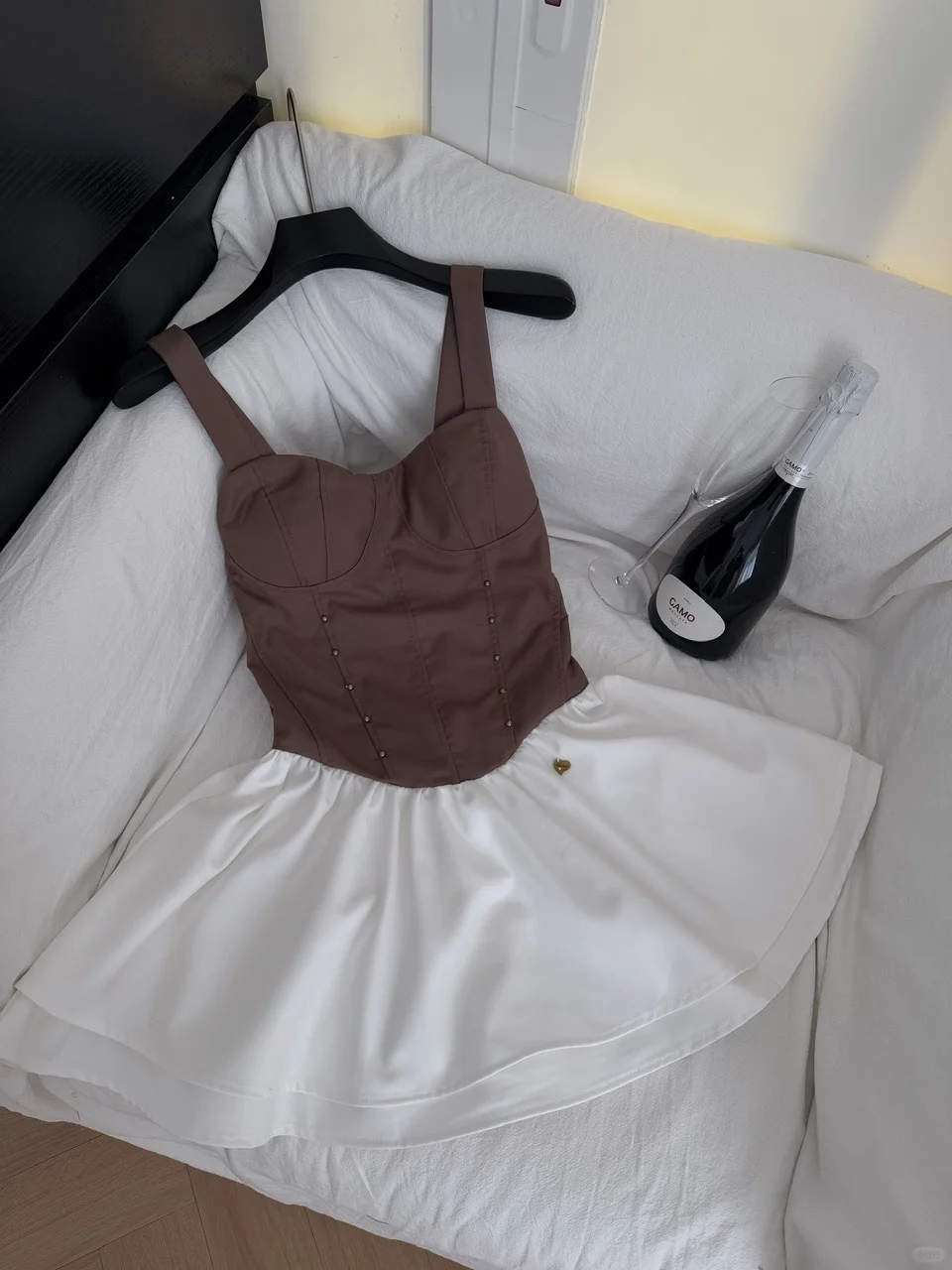 Chic A Line Sweetheart Satin Beads Short Homecoming Dress,Summer 16th Birthday Dress GG3798