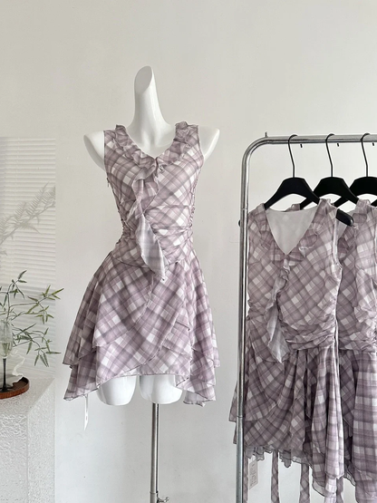 Unique A Line V Neck Chiffon Ruffles Short Homecoming Dress,Summer 18th Birthday Dress GG3800