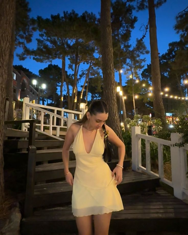 Pastel Yellow A Line Halter V Neck Chiffon Short Homecoming Dress,Summer 20th Birthday Dress GG3830