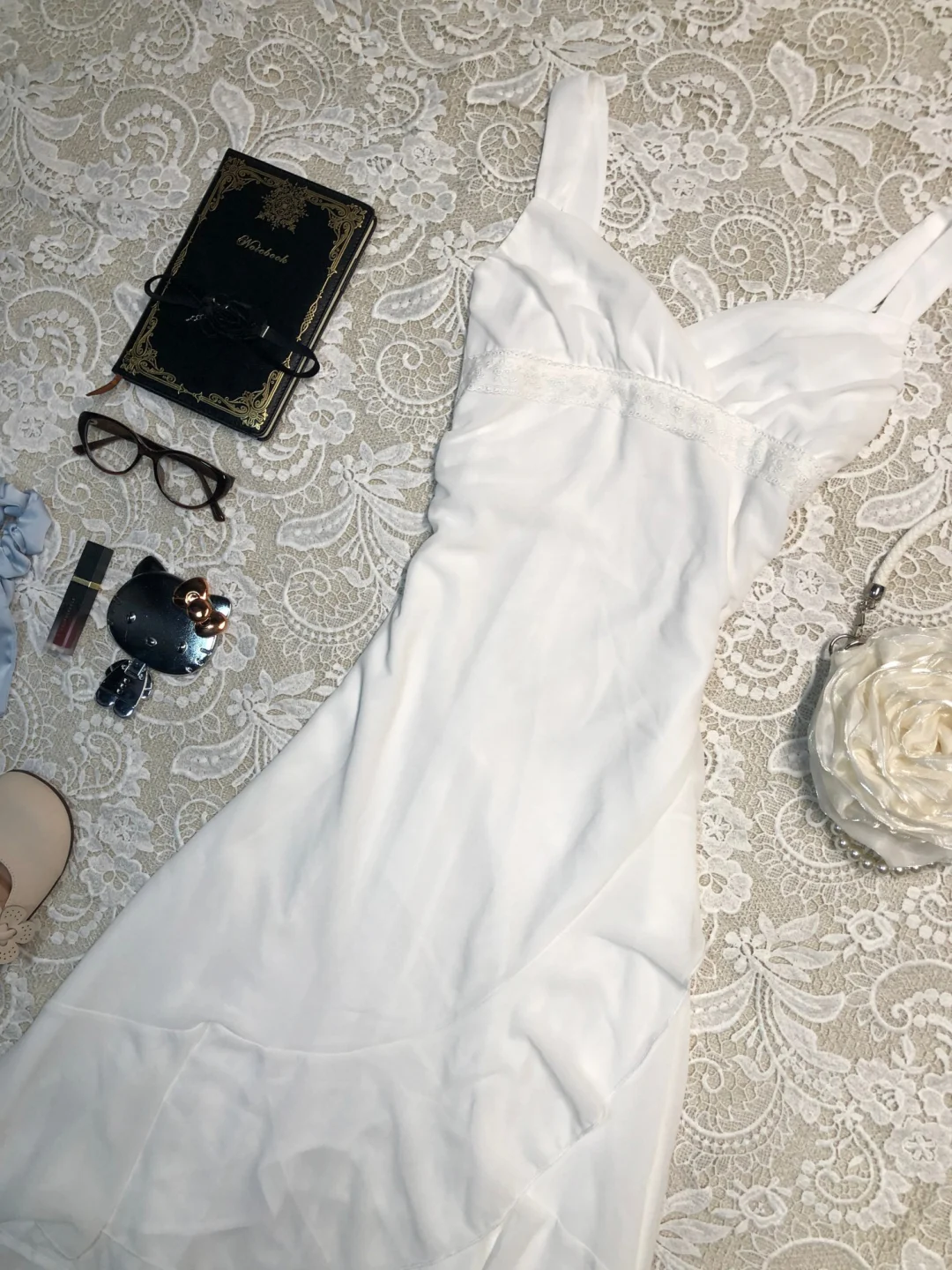 Elegant A Line Spaghetti Straps White Chiffon Short Homecoming Dress,Summer 17th Birthday Dress GG4074