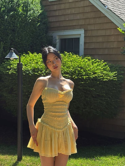 Vintage A Line Halter Satin Short Homecoming Dress,Summer 18th Birthday Dress GG4086