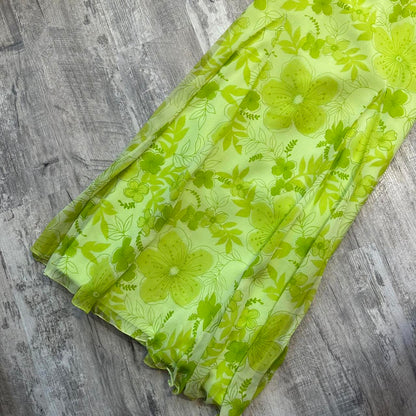 Beautiful light green maxi dress floral sequins vintage prom dress 90s dress maxi dress y2k dress fairy dress wedding guest dress homecoming dress gh4516