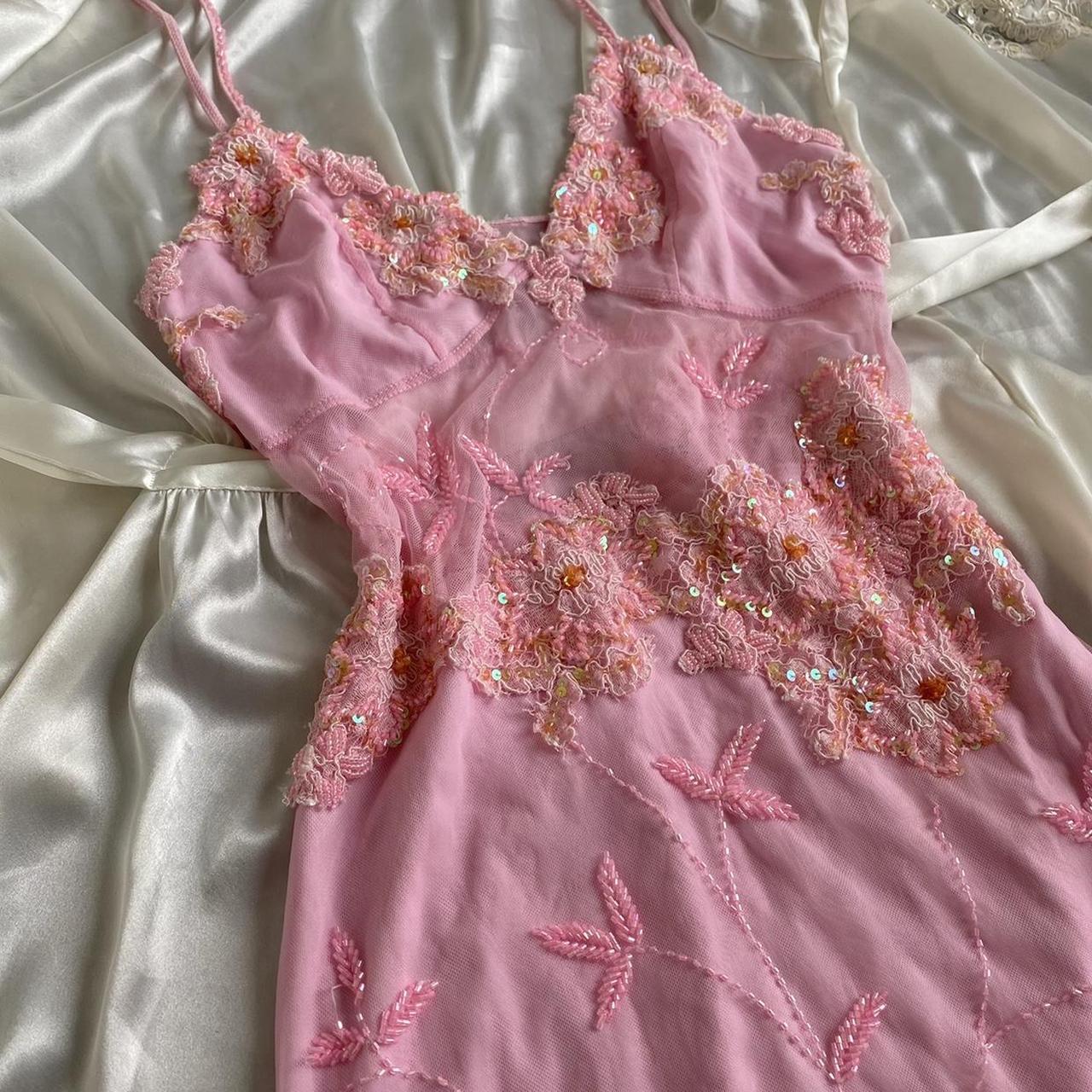 ______ï¸__Light pink summer beautiful retro beaded mid-length fairy short homecoming dress prom dress birthday dress evening dress grad party outfit gh4673