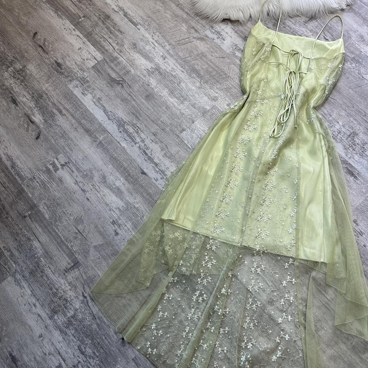 amakanas-Mint green glitter sparkle floral short chiffon homecoming dress birthday dress fairy gh5234