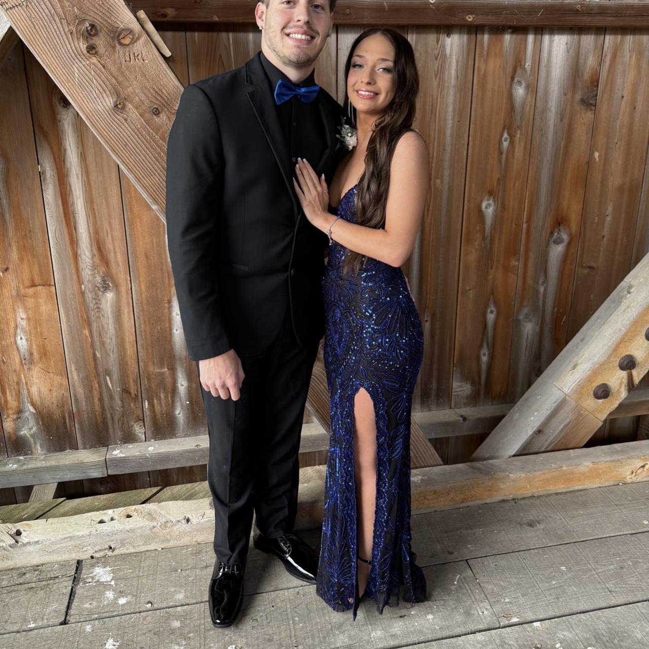 Vintage Purple Sequin Prom Dress Strapless Evening Dress Long Sheath Formal Dress TP4647