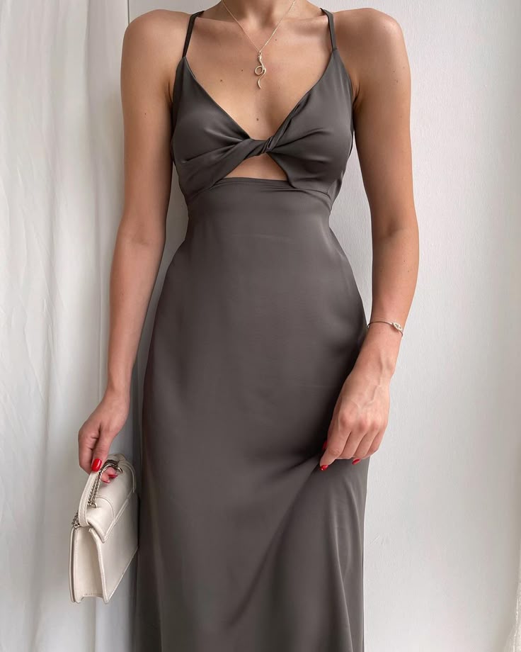 Simple A Line Straps Long Slit Dark Blue Prom Dresses P1249