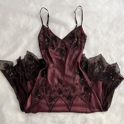 Vintage A line Straps Dark Pink Prom Dresses 22th Birthday Outfit P1974