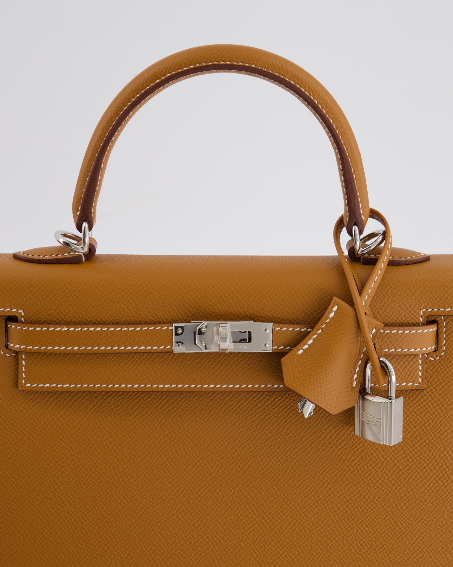 Hermès Kelly Bag 25cm Sellier in Gold Epsom Leather with Palladium Hardware