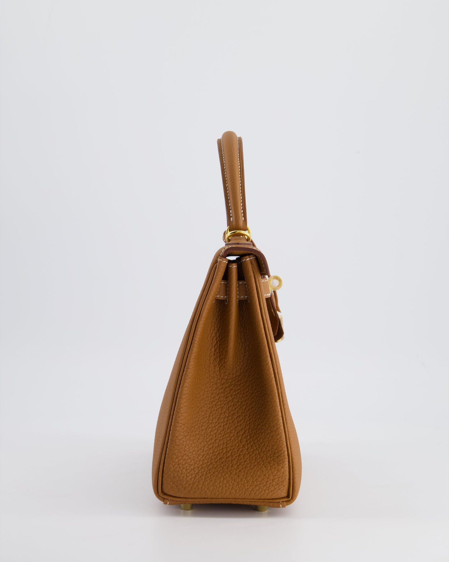 *HOLY GRAIL* Hermès Kelly Bag 25cm Retourne in Gold Togo Leather with Gold Hardware