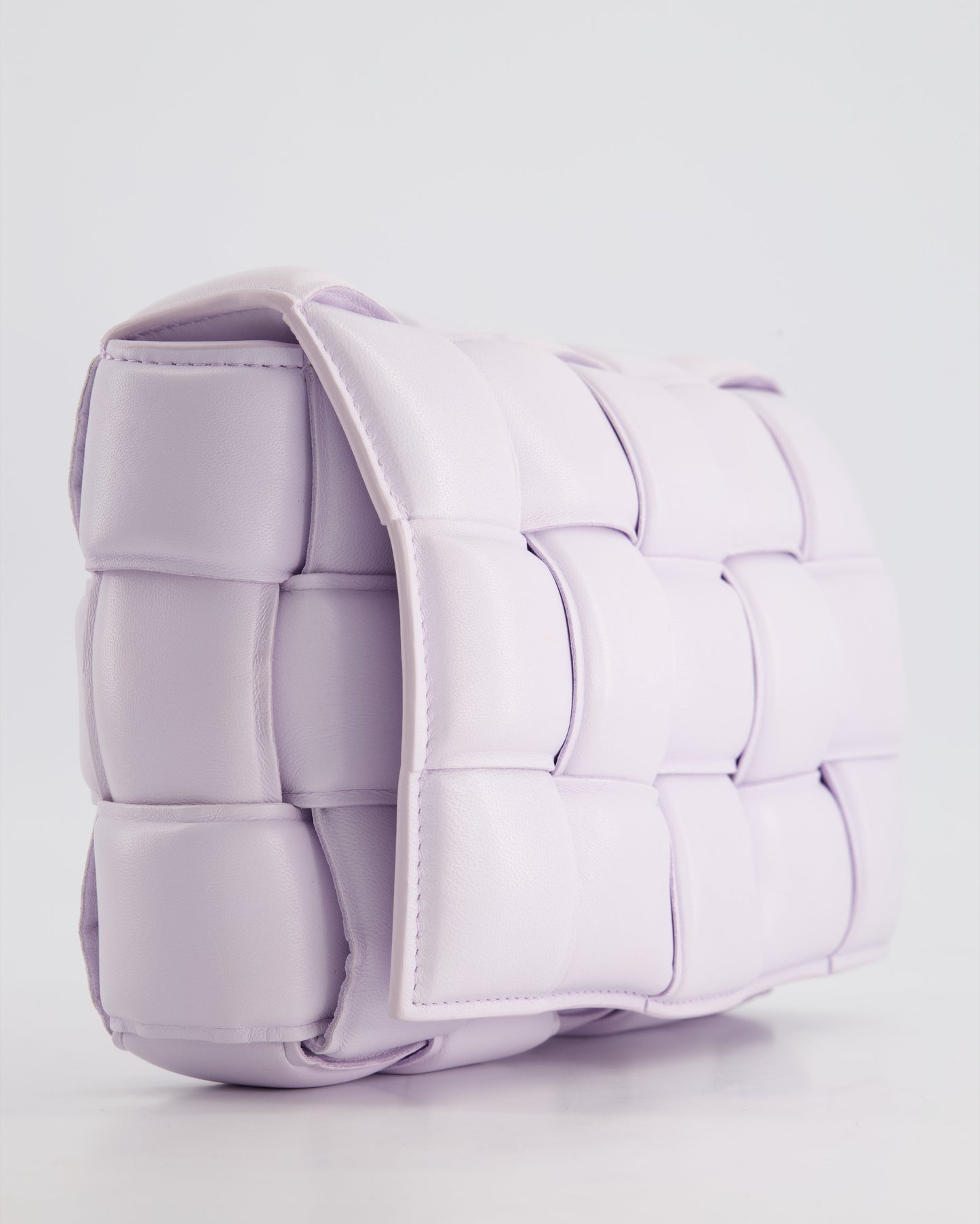 *HOT & FIRE PRICE* Bottega Veneta Pale Lilac Padded Cassette Bag with Gold Hardware RRP £2,780