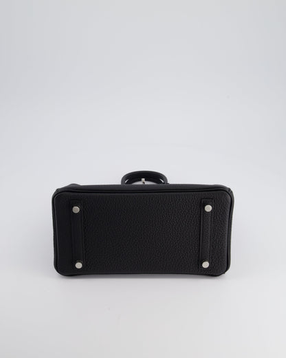 Hermès Birkin 25cm Bag Retourne in Black Togo Leather with Palladium Hardware