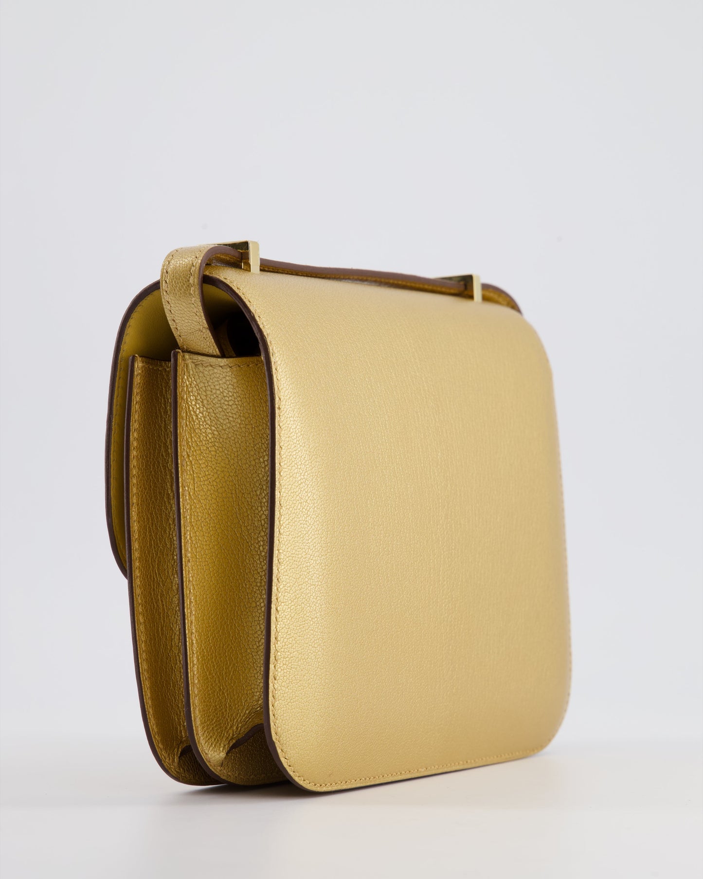 *LIMITED EDITION* Hermès Constance 18 III Miroir Doré Bag in Chevre Chamkila Leather with Permabrass Hardware