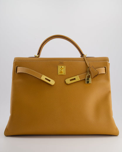 Hermès Kelly Bag 40cm in Vache Liege Grainee Leather with Gold Hardware