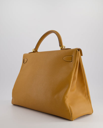 Hermès Kelly Bag 40cm in Vache Liege Grainee Leather with Gold Hardware