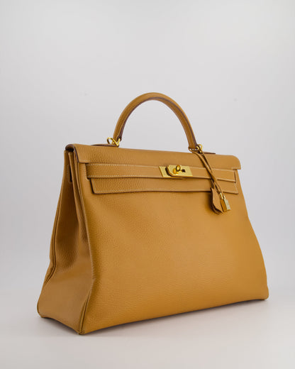 Hermès Kelly Bag 40cm in Vache Liege Grainee Leather with Gold Hardware