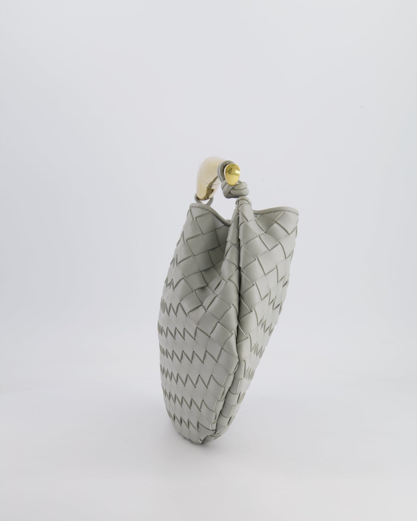 Bottega Veneta Sardine Bag in Agate Grey Intrecciato Leather with Gold Hardware RRP £3,320