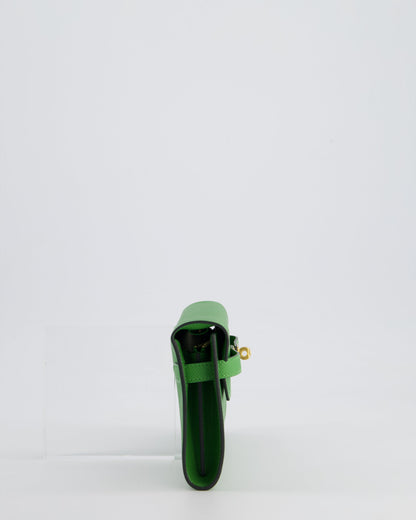 Hermès Kelly To Go Bag in Vert Yucca Epsom Leather Palladium Hardware