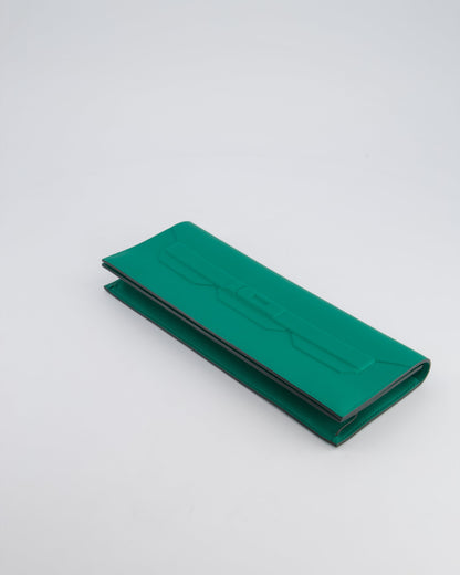 *FIRE PRICE* Hermès Birkin Shadow Cut Clutch Bag In Vert Vertigo Swift Leather