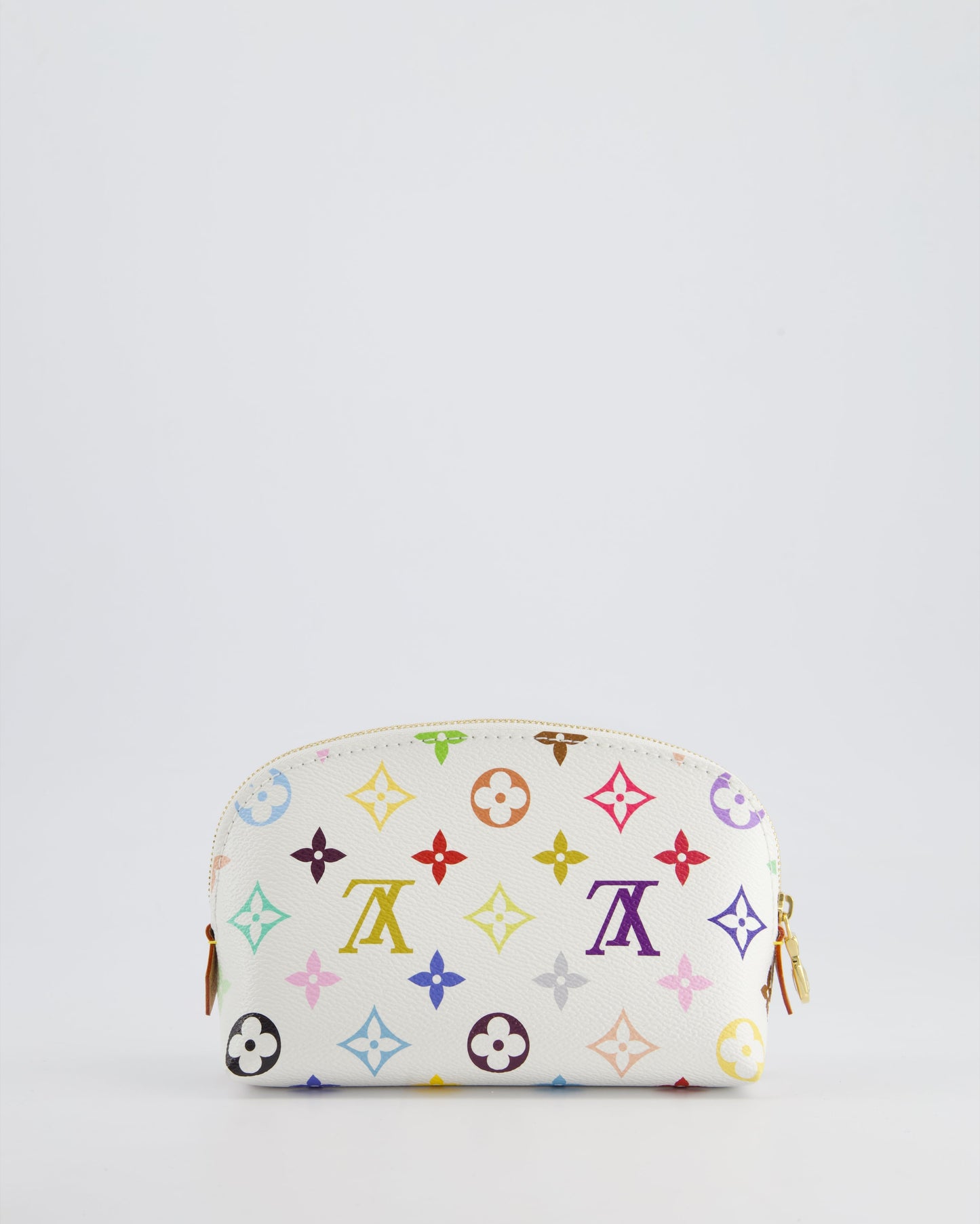 *HOT* Louis Vuitton X Takashi Murakami PM Cosmetic Pouch in Multi-Colour Monogram Canvas