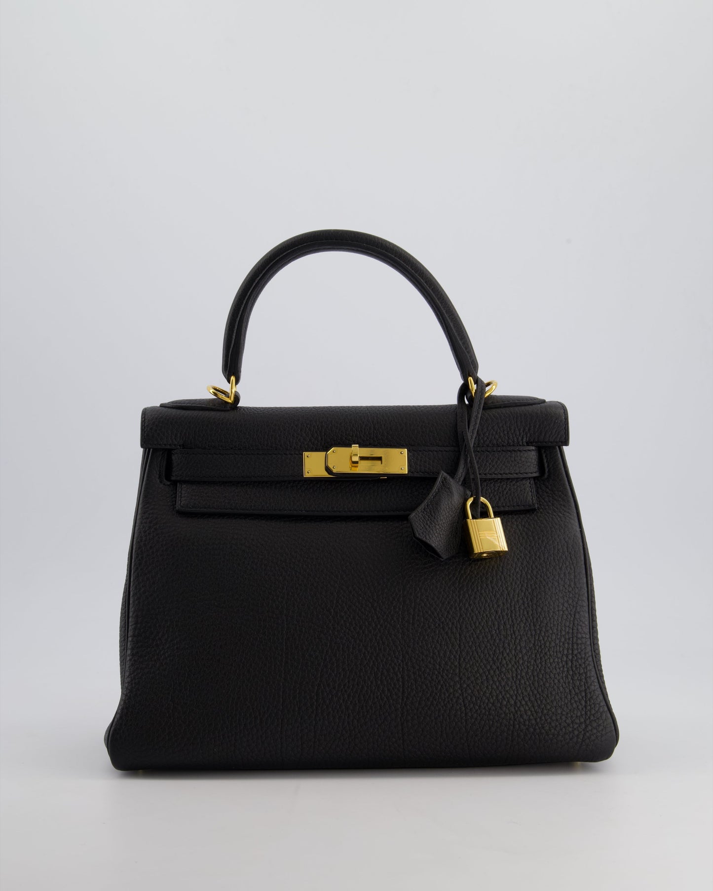 Hermès Kelly 28cm Retourne Bag in Black Togo Leather with Gold Hardware