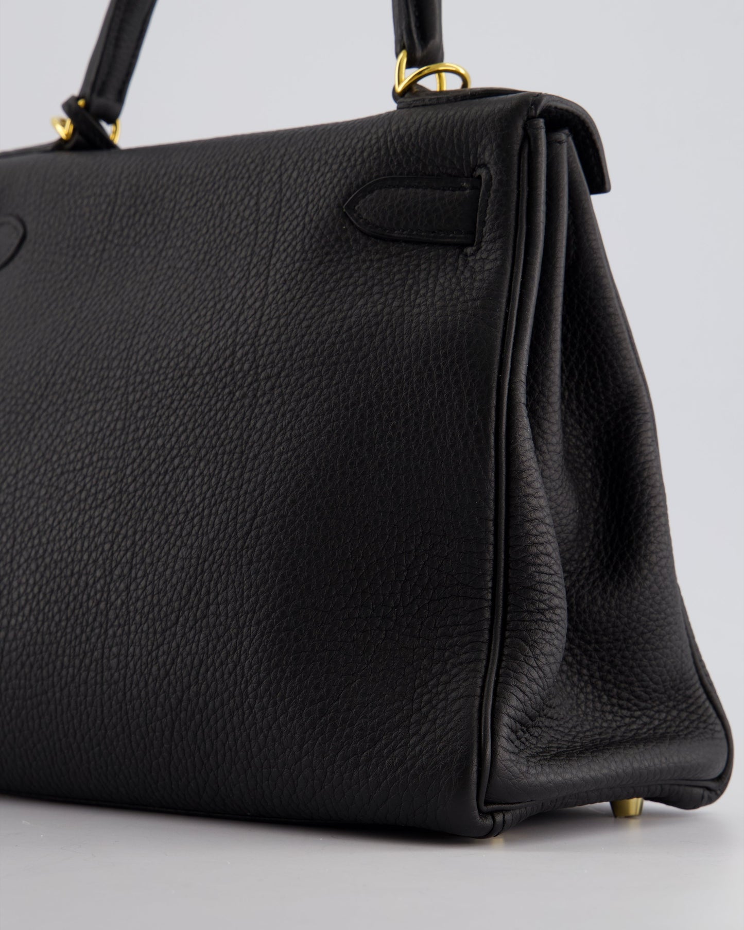 Hermès Kelly 28cm Retourne Bag in Black Togo Leather with Gold Hardware