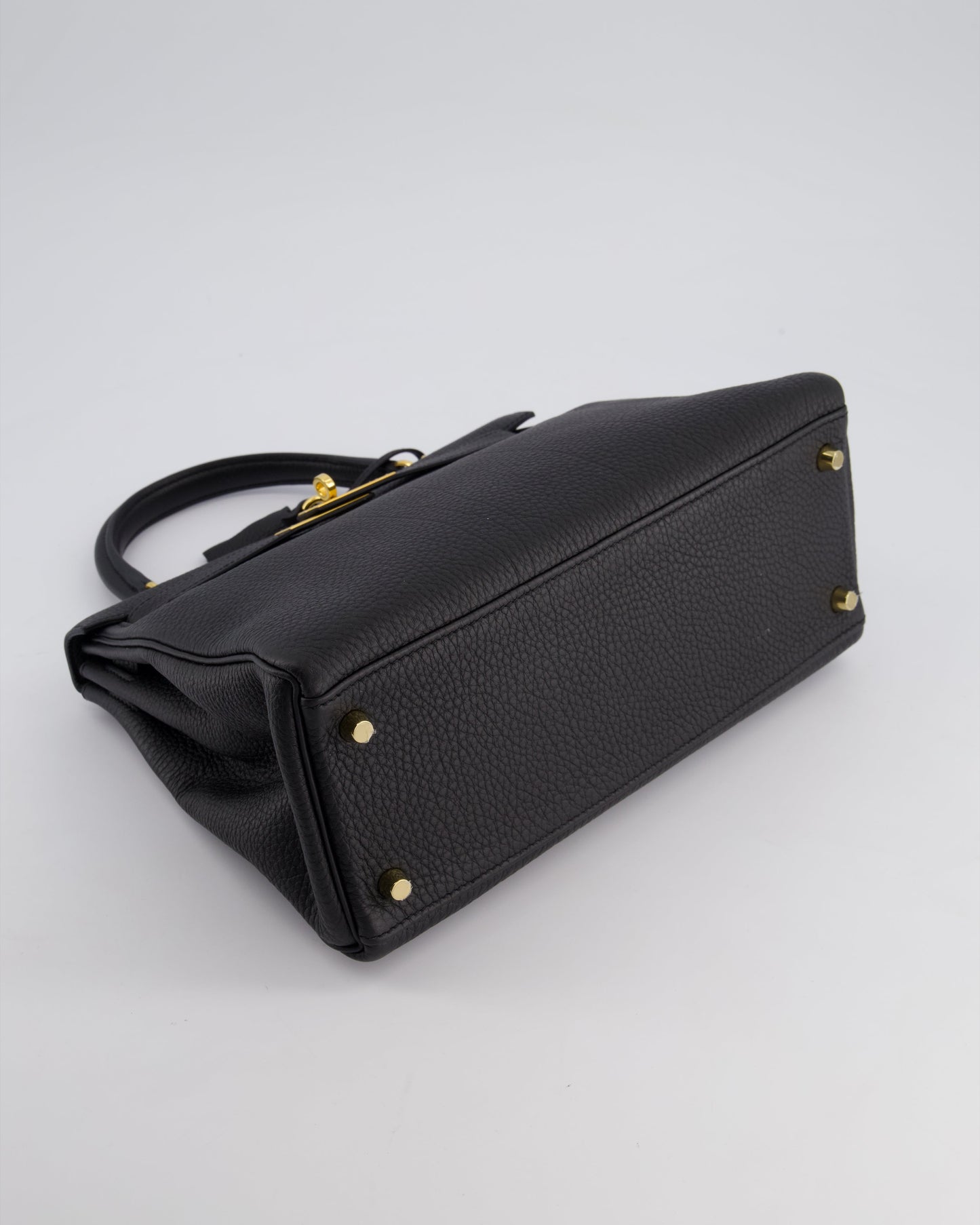 Hermès Kelly 28cm Retourne Bag in Black Togo Leather with Gold Hardware