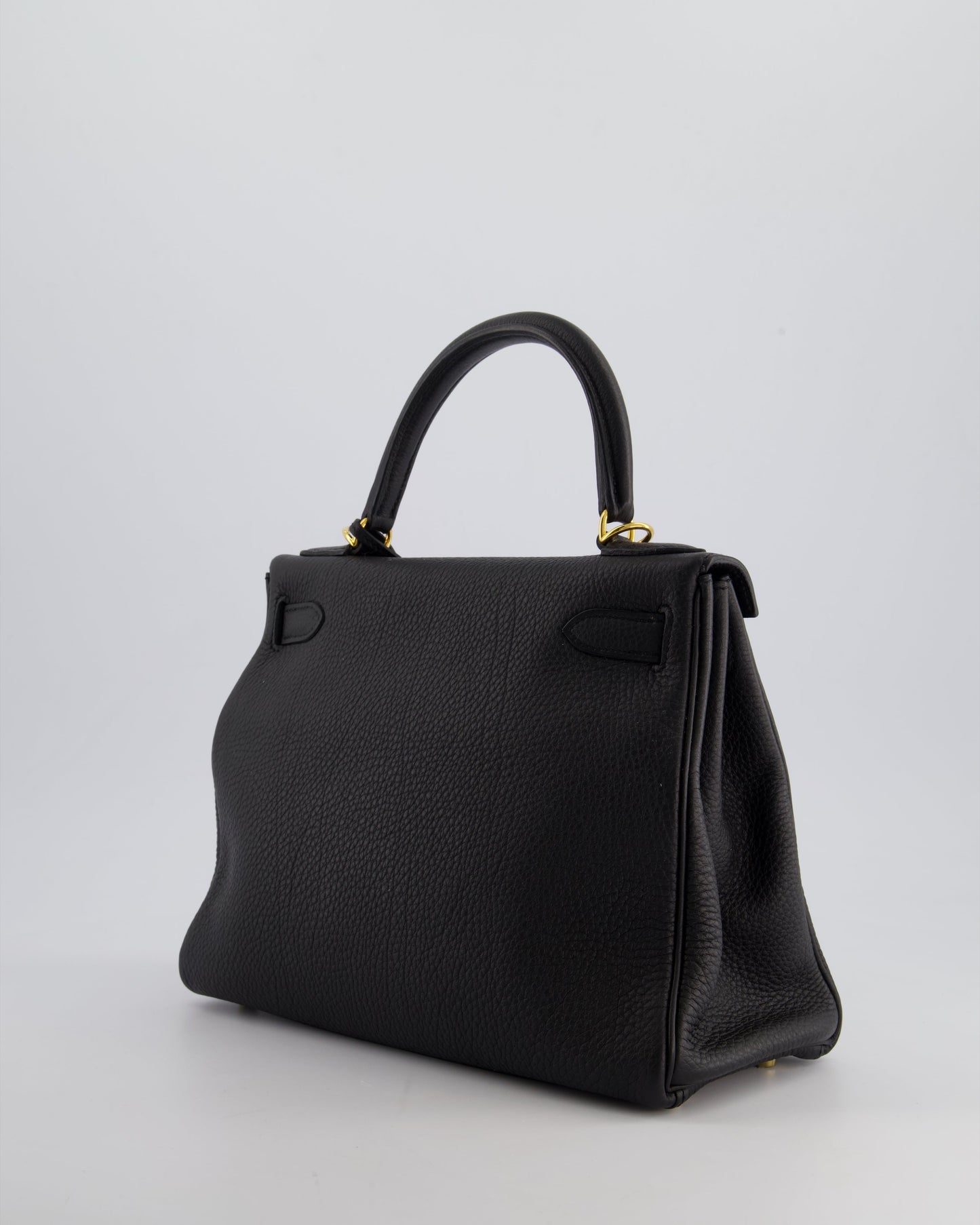 Hermès Kelly 28cm Retourne Bag in Black Togo Leather with Gold Hardware
