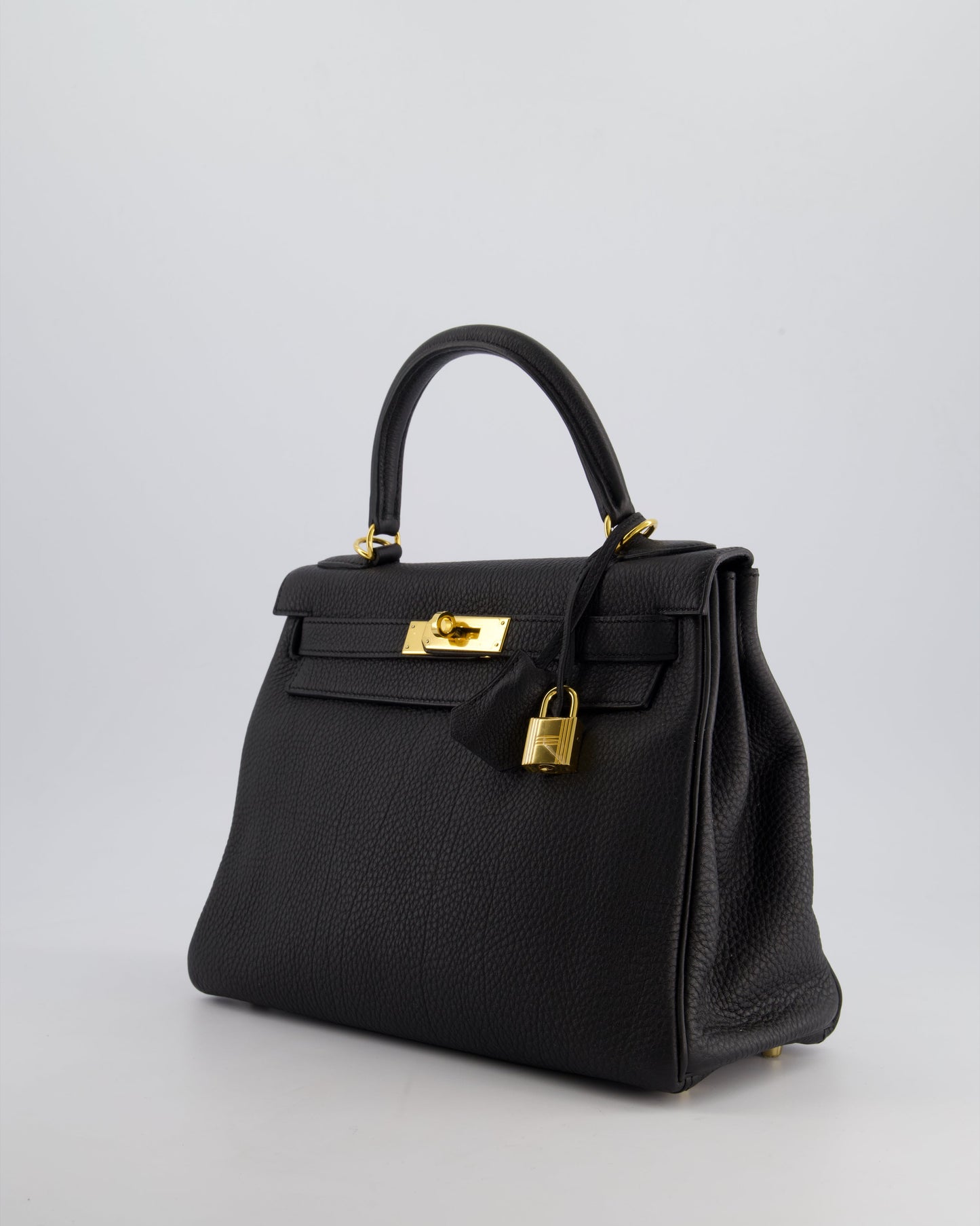 Hermès Kelly 28cm Retourne Bag in Black Togo Leather with Gold Hardware