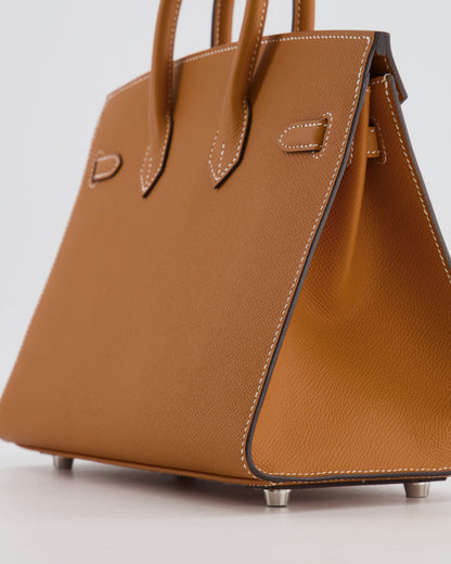 Hermès Birkin Sellier 25cm Bag in Toffee Epsom Leather with Palladium Hardware