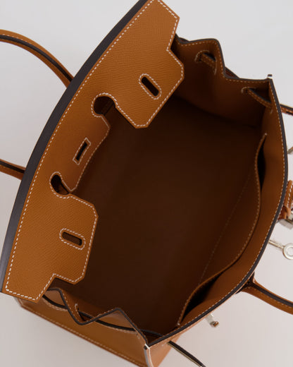 Hermès Birkin Sellier 25cm Bag in Toffee Epsom Leather with Palladium Hardware