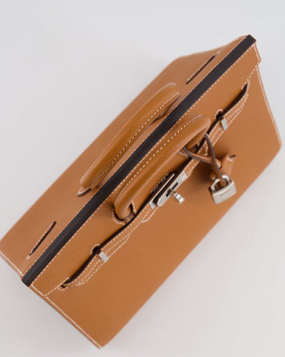 Hermès Birkin Sellier 25cm Bag in Toffee Epsom Leather with Palladium Hardware