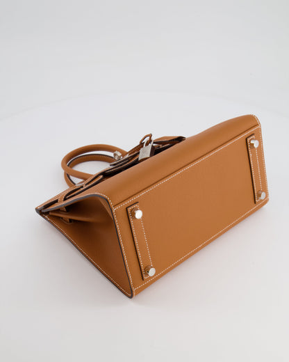 Hermès Birkin Sellier 25cm Bag in Toffee Epsom Leather with Palladium Hardware