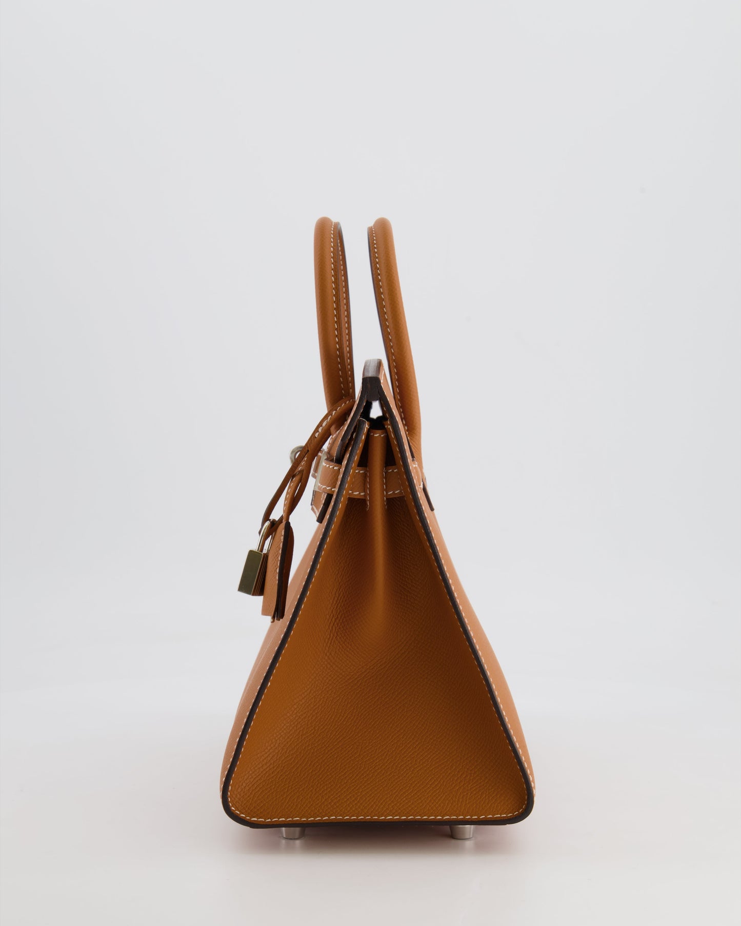 Hermès Birkin Sellier 25cm Bag in Toffee Epsom Leather with Palladium Hardware