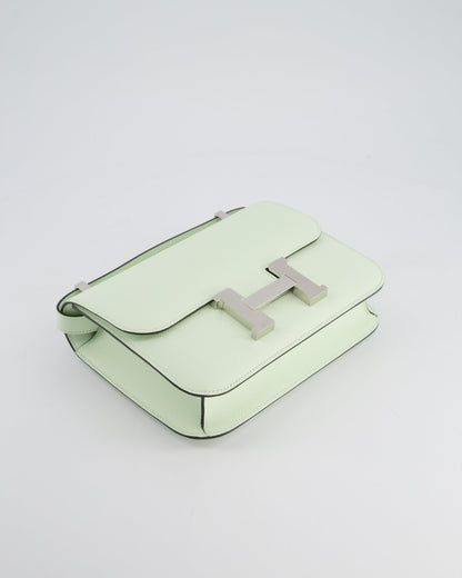 *RARE* Hermès Constance III Miroir 1 - 24cm Bag in Vert Fizz Epsom Leather with Palladium Hardware