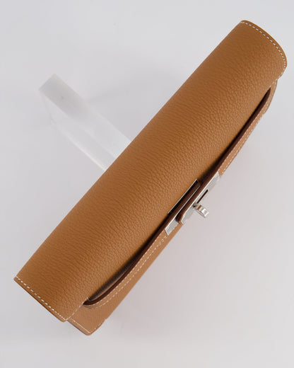 *RARE* Hermès Kelly Depeches Pouch 25cm Bag in Gold Togo Leather with Palladium Hardware