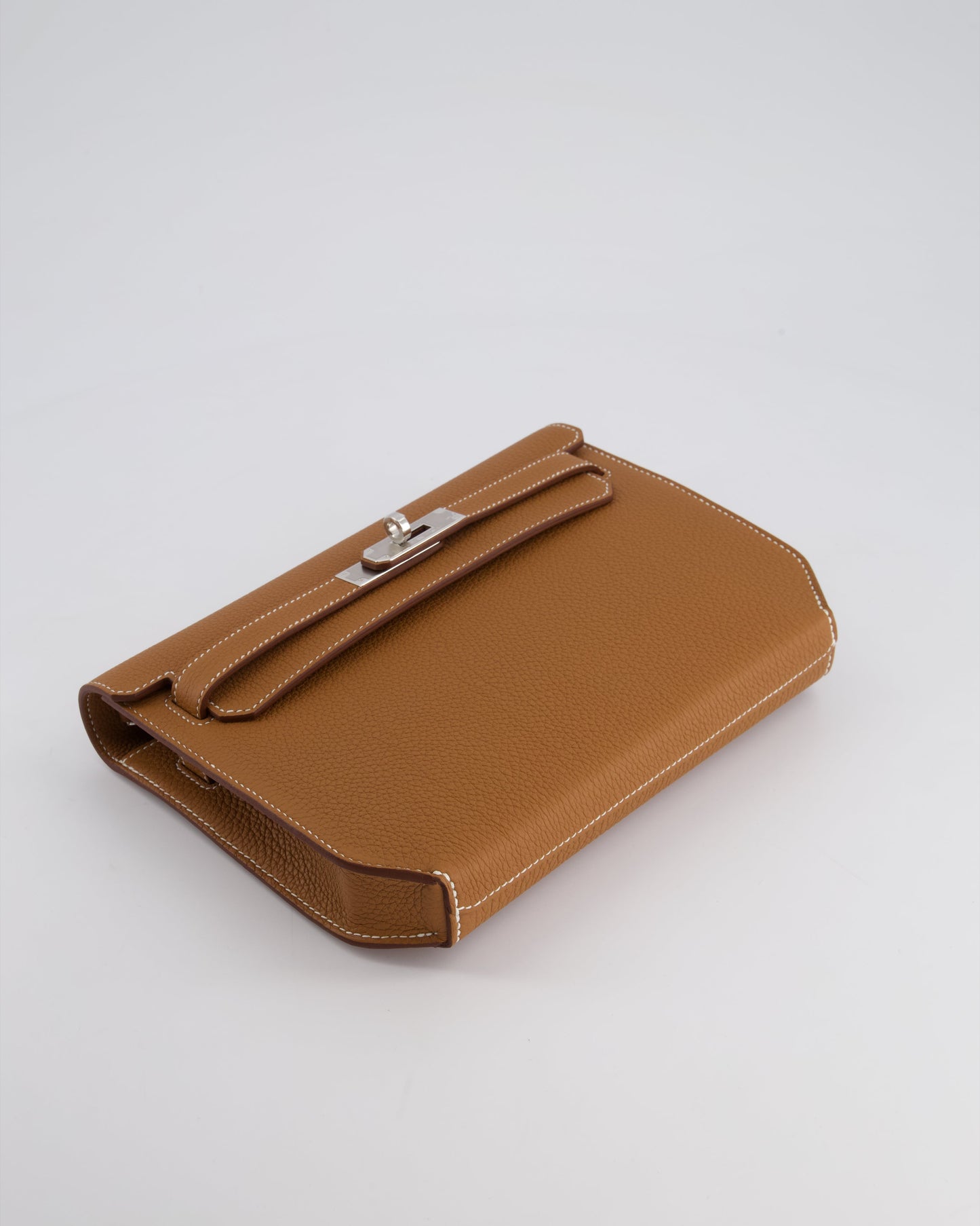 *RARE* Hermès Kelly Depeches Pouch 25cm Bag in Gold Togo Leather with Palladium Hardware