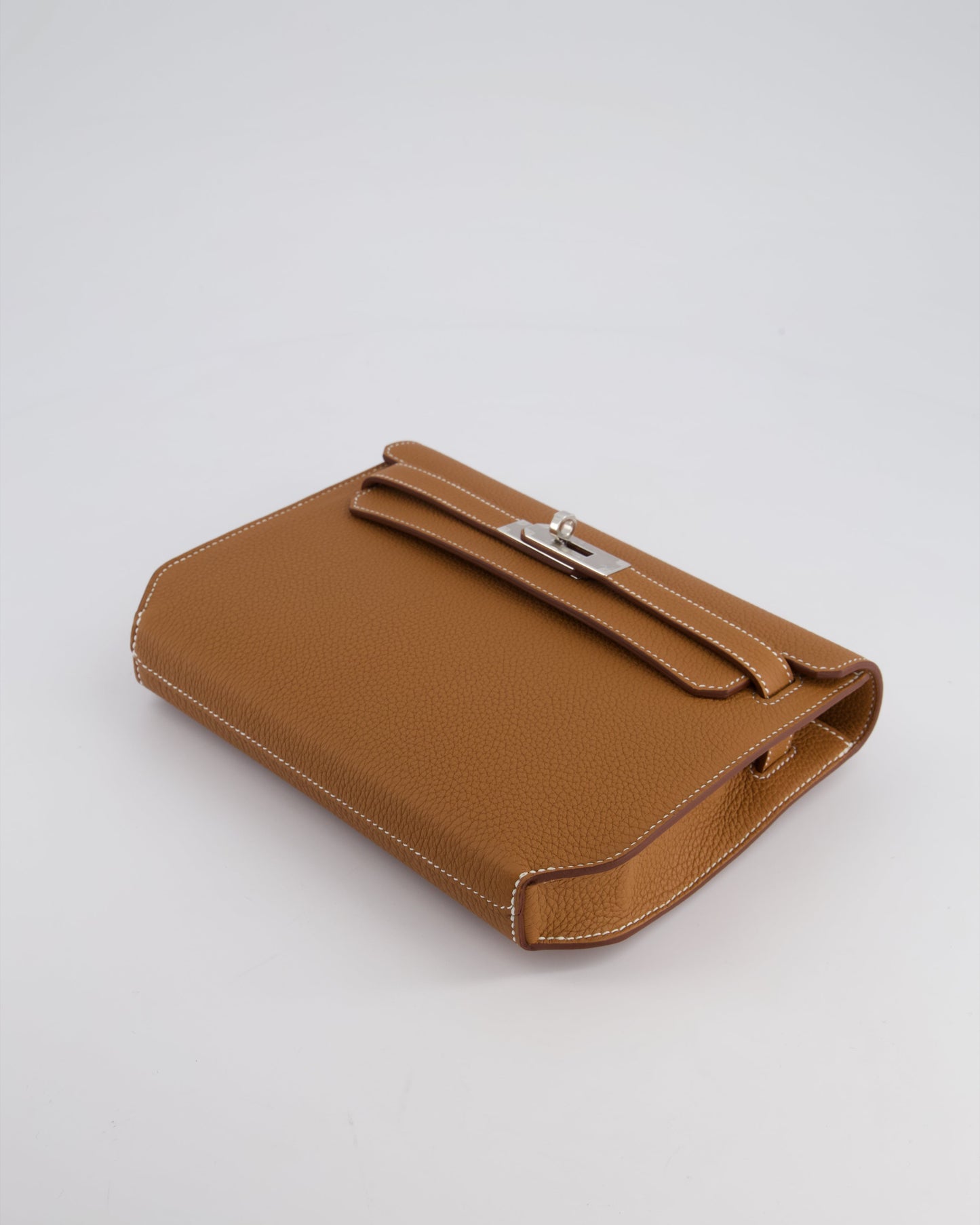 *RARE* Hermès Kelly Depeches Pouch 25cm Bag in Gold Togo Leather with Palladium Hardware