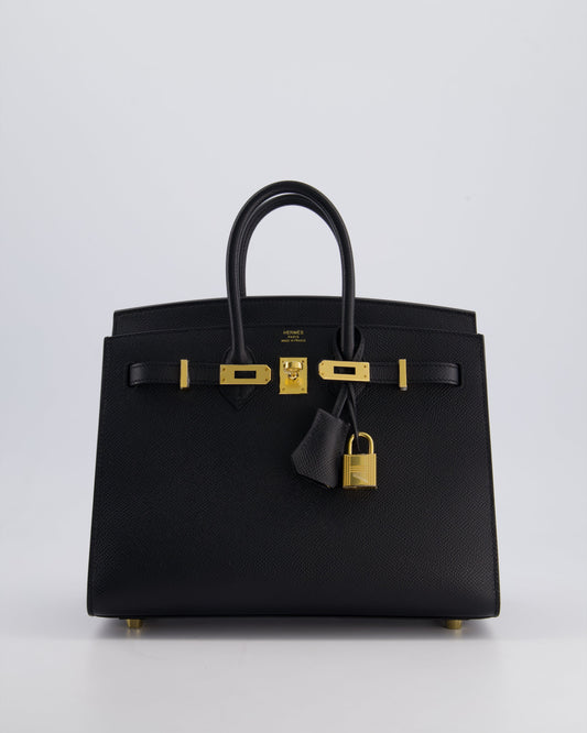 *HOLY GRAIL* Hermès Birkin 25cm Bag in Noir Epsom Leather with Gold Hardware