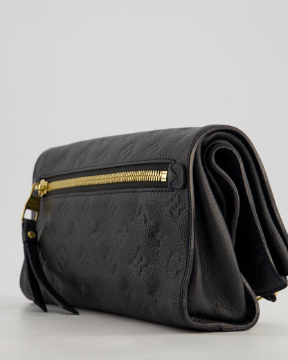 Louis Vuitton Navy Petillante Clutch Bag with Empreinte Leather and Gold Hardware