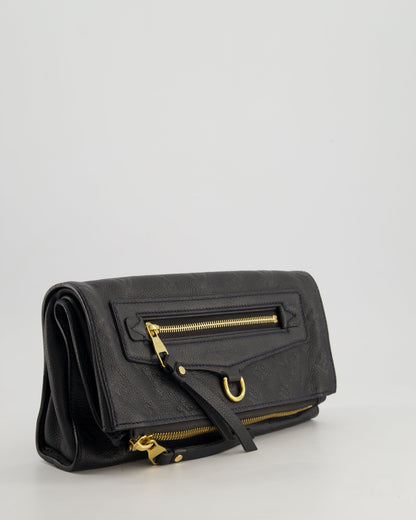 Louis Vuitton Navy Petillante Clutch Bag with Empreinte Leather and Gold Hardware
