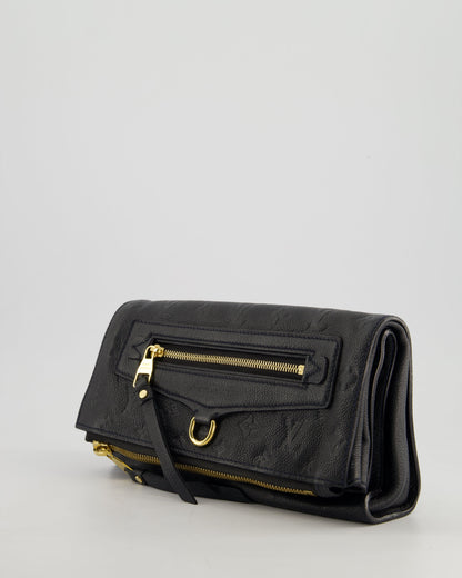 Louis Vuitton Navy Petillante Clutch Bag with Empreinte Leather and Gold Hardware