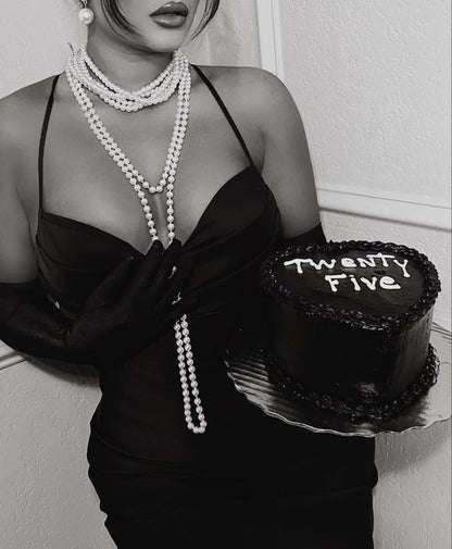 Sexy Prom Dresses Sleeveless Halter Black Prom Dress Birthday Outfits P757