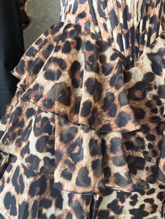 amakanas-Fashionable leopard print exquisite lace short homecoming dresses tight hoco dresses corset dress gh5810