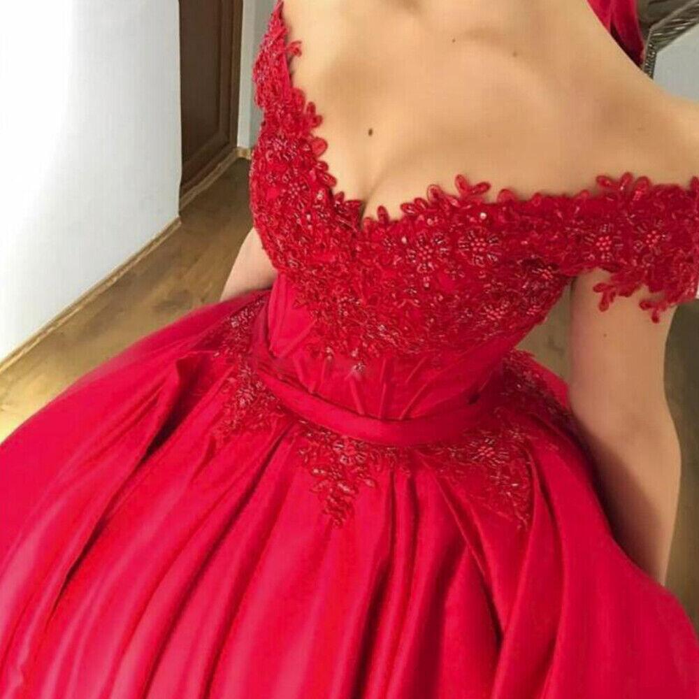 romantic red long Prom Dress    cg16463