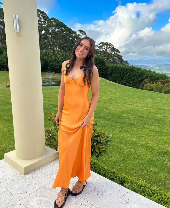 Simple Satin Long Prom Dress Party Dress SH967