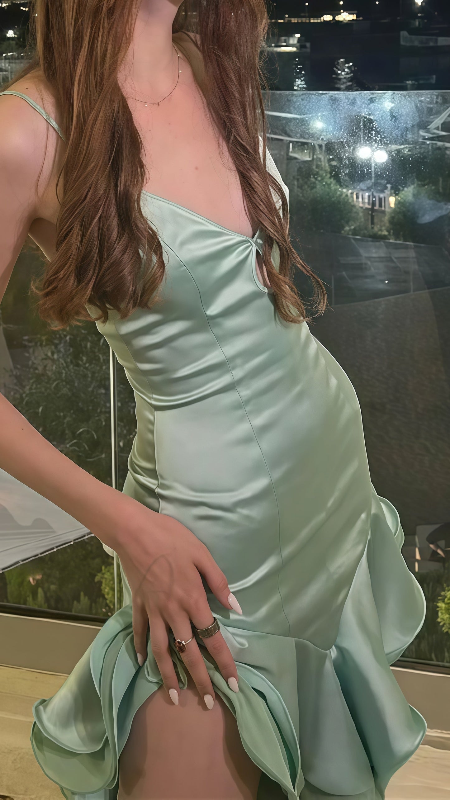 Sage Green Bodycon Homecoming Dress, Mini Evening Party Dresses,AST1809