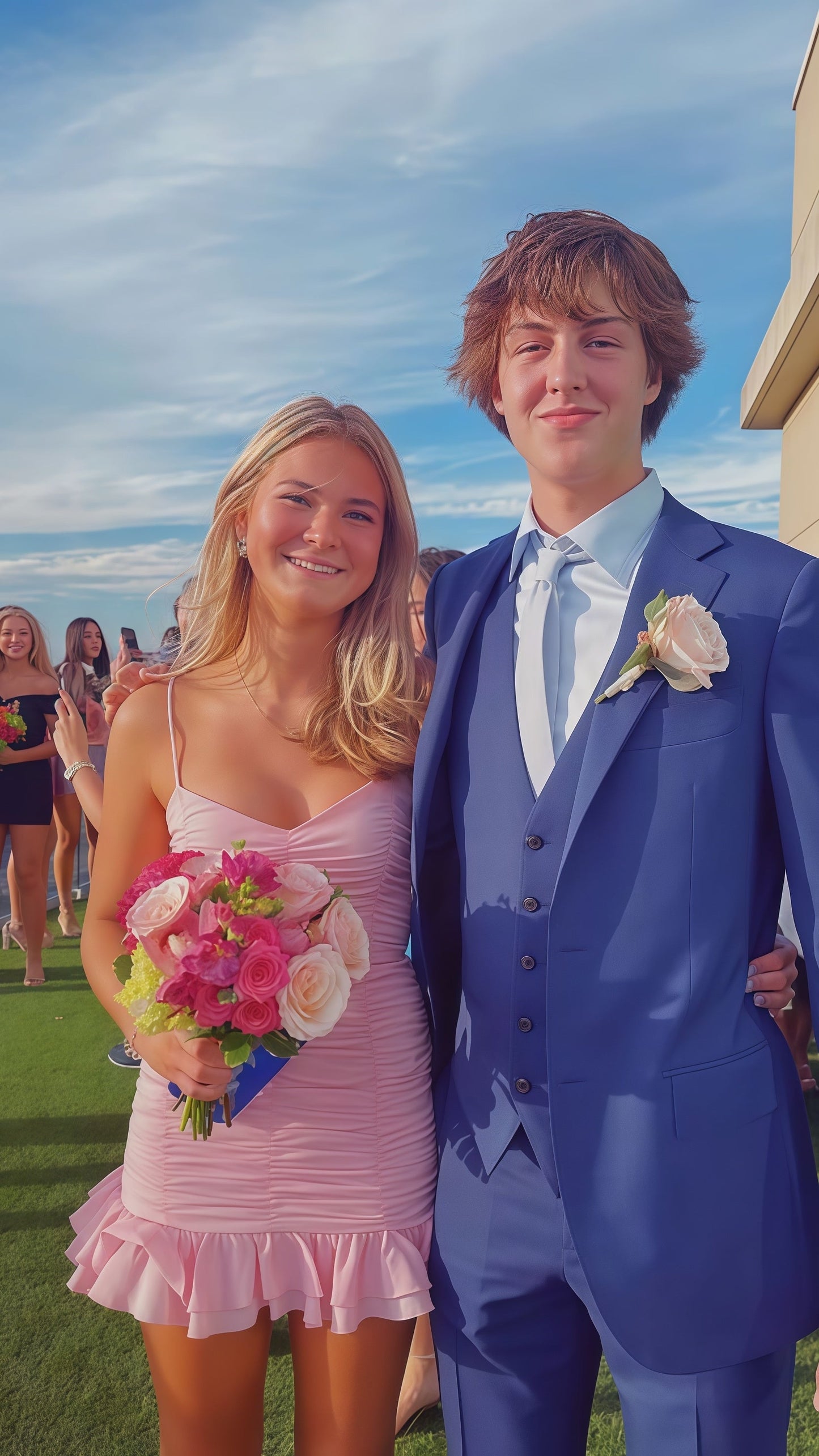 Spaghetti Straps Pink Homecoming Dresses Pleated Mini Hoco Dress,AST1851