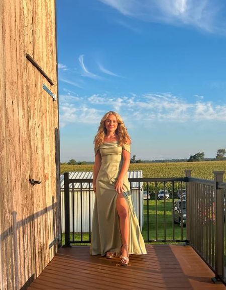 Simple satin green off-shoulder slit long prom dress bridesmaid dress TP2236