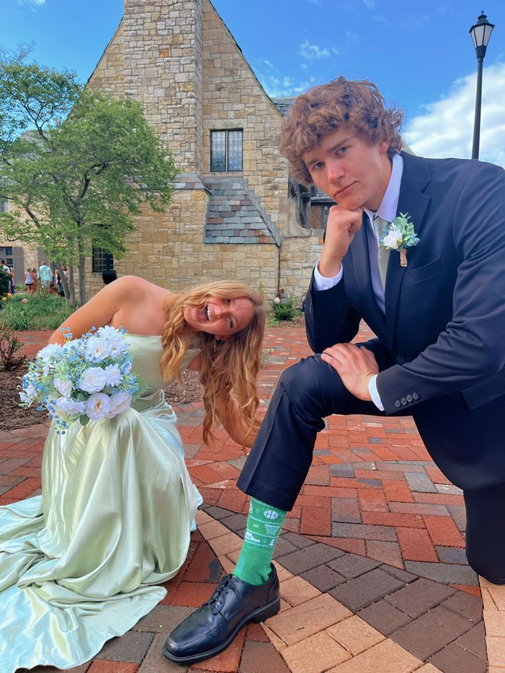 Simple one-shoulder green satin slit floor-length prom dress bridesmaid dress TP2777