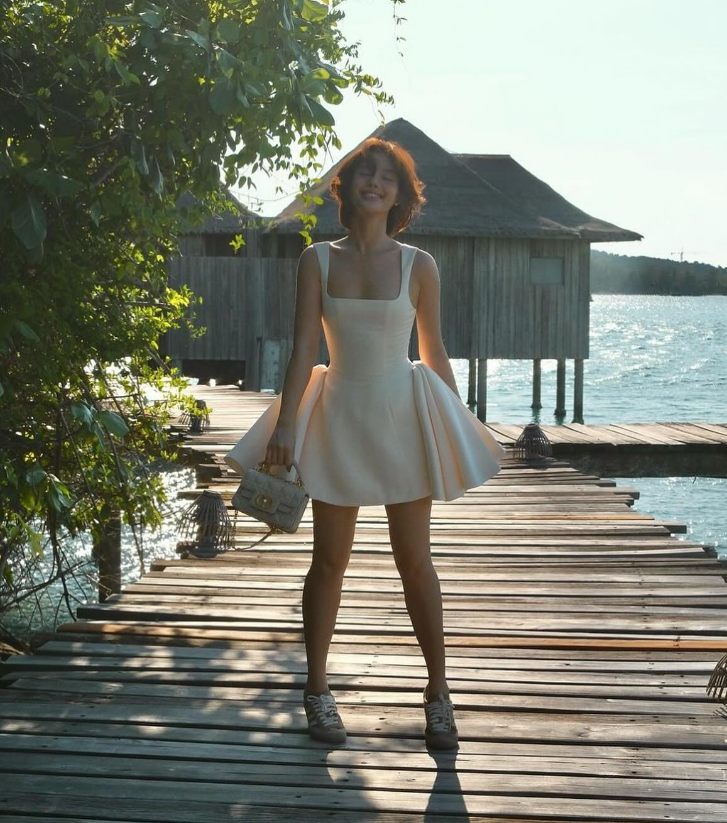 Simple A Line Straps Ivory Satin Short Homecoming Dress Birthday Dress SH2171